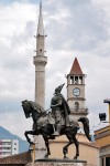 Tirana - pomnik Skandeberga

