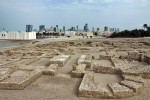Bahrain Fort i centrum Manamy
