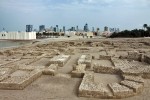 Bahrain Fort i centrum Manamy
