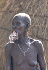 Mursi village
