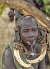 Mursi village
