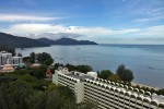 Widok z naszego hotelu w Penang
