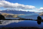 widok na Queenstown, jezioro Wakatipu i Remarkables
