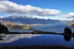 widok na Queenstown, jezioro Wakatipu i Remarkables
