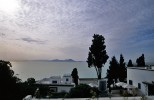 Sidi Bou Said - widok na Przyldek Bon
